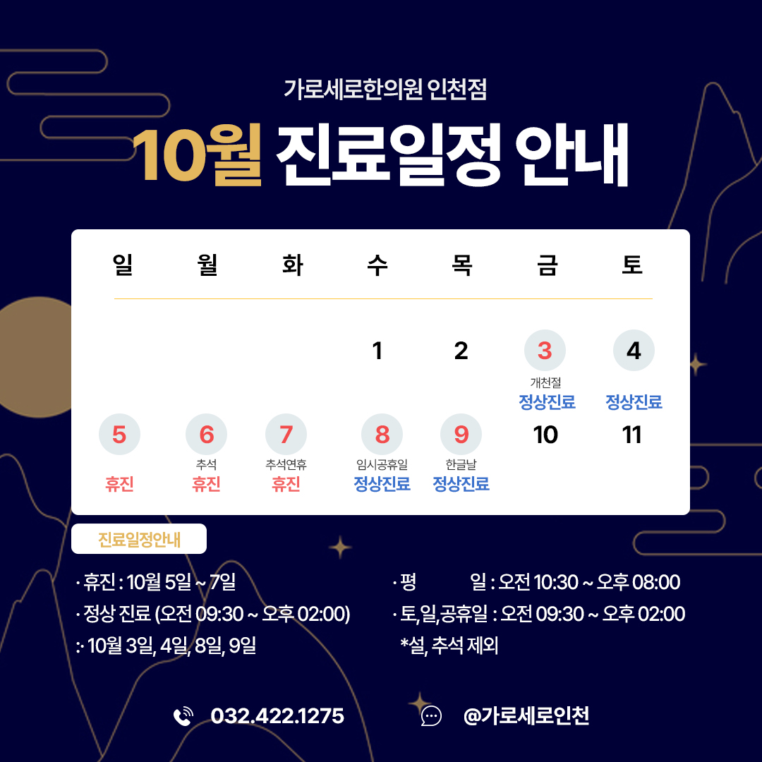 휴진일정